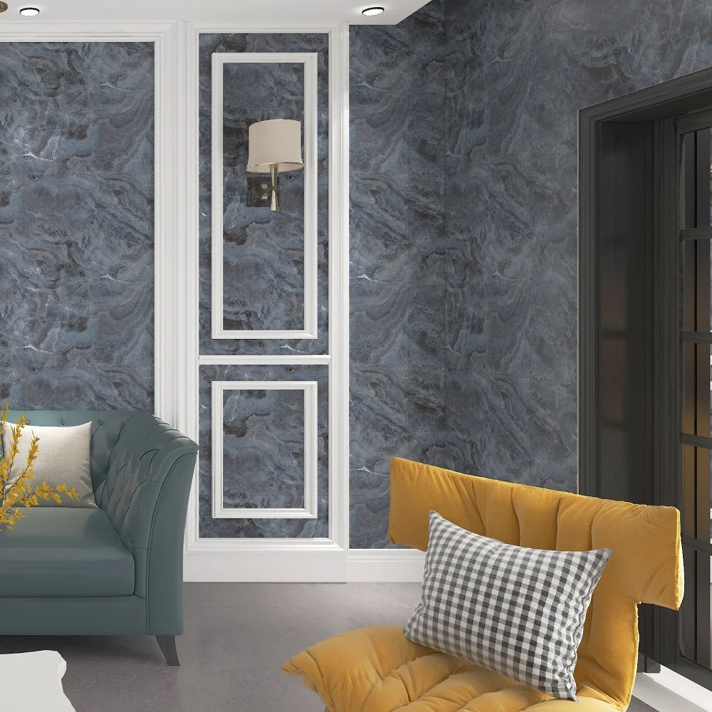 jinyi laminate marble pattern self adhesive luxury vinyl floor tile non-poiso removable repair covering anti-slip granite tile