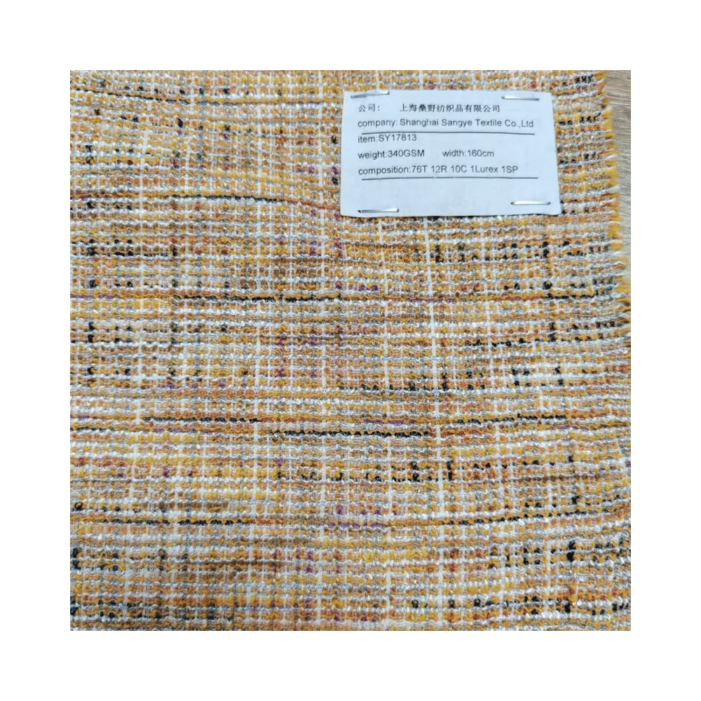 Wool polyester  fabrics wool blended fabrics plaid style  single-faced  high quality fashionable  for  women boys girl coats