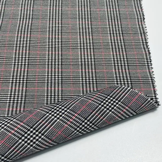 Лидер продаж, Классическая эластичная ткань в клетку с крашеной нитью, женские брюки, леггинсы и блейзеры