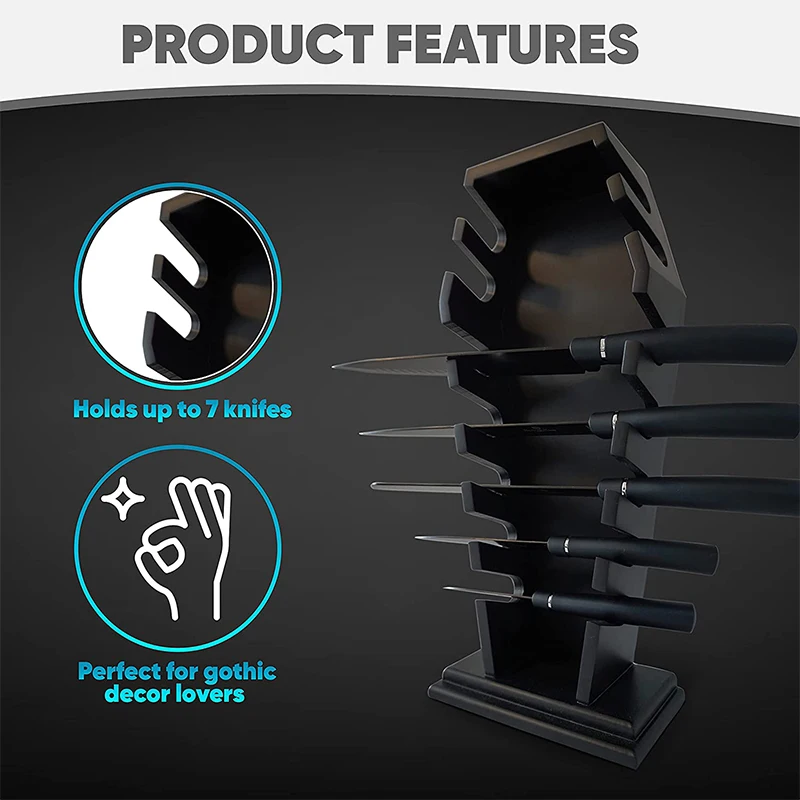 Gothic Knife Holder Gothic Kitchen Decor Gothic Gothic Kitchen Accessories and Coffin Knife Holder Used in Kitchen