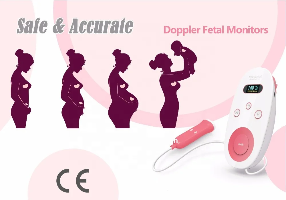 Heartbeat baby monitor fetal doppler with cheap price doppler fetal baby monitor