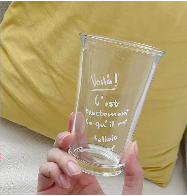 Harmony Wholesale High Quality Custom Logo Design Clear Personalized Custom Coffee Glass Mug Cool Cups