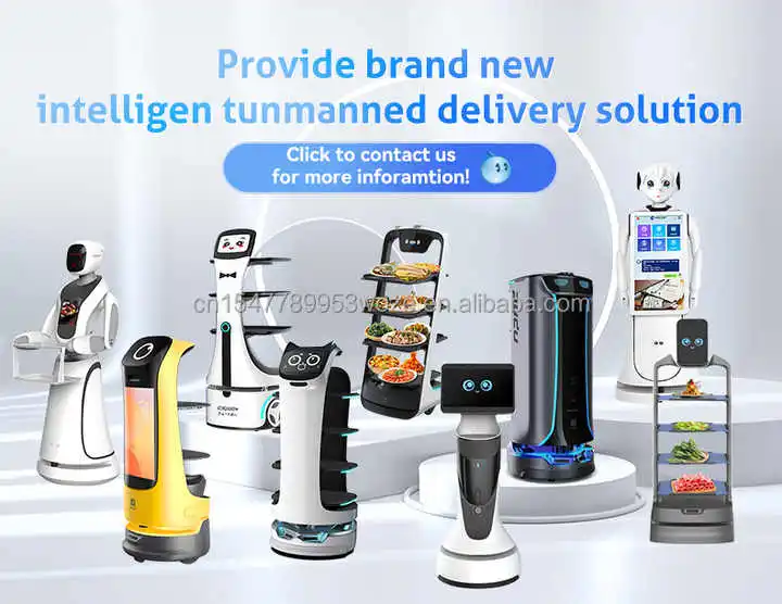 New Restaurant Service Robot Commercial Automatic Charging Automatic Avoidance Factory Hotel Restaurant
