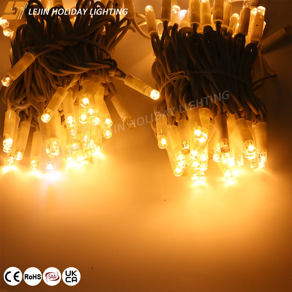New LED white flashing Christmas decorations string lights for outdoor decoration