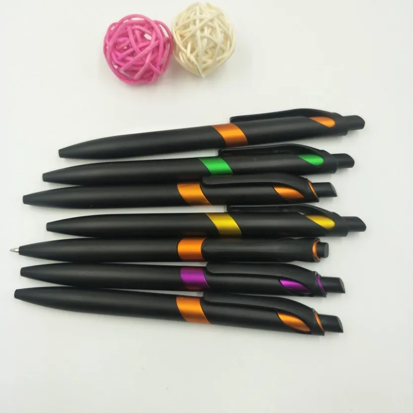 Promotional business Click retract Ballpoint Pens Laser Printed Logo Signature Pen Advertising Gift Pen
