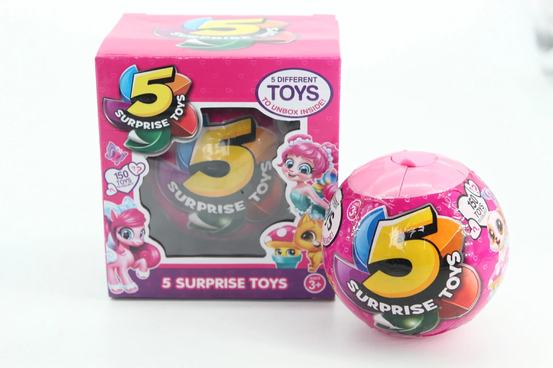 
2021 Hot Popular Gift Newest Funny Game Surprise Ball 5 petals Interesting Petal Ball Blind Box Surprising eggs 