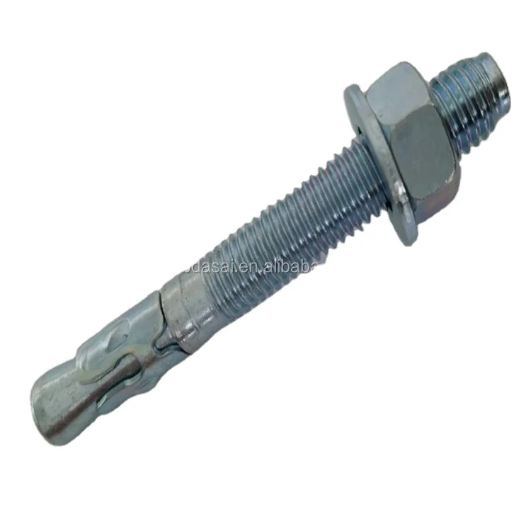 Wedge Anchor bolt with Din934 nut and Din125 A flat washer