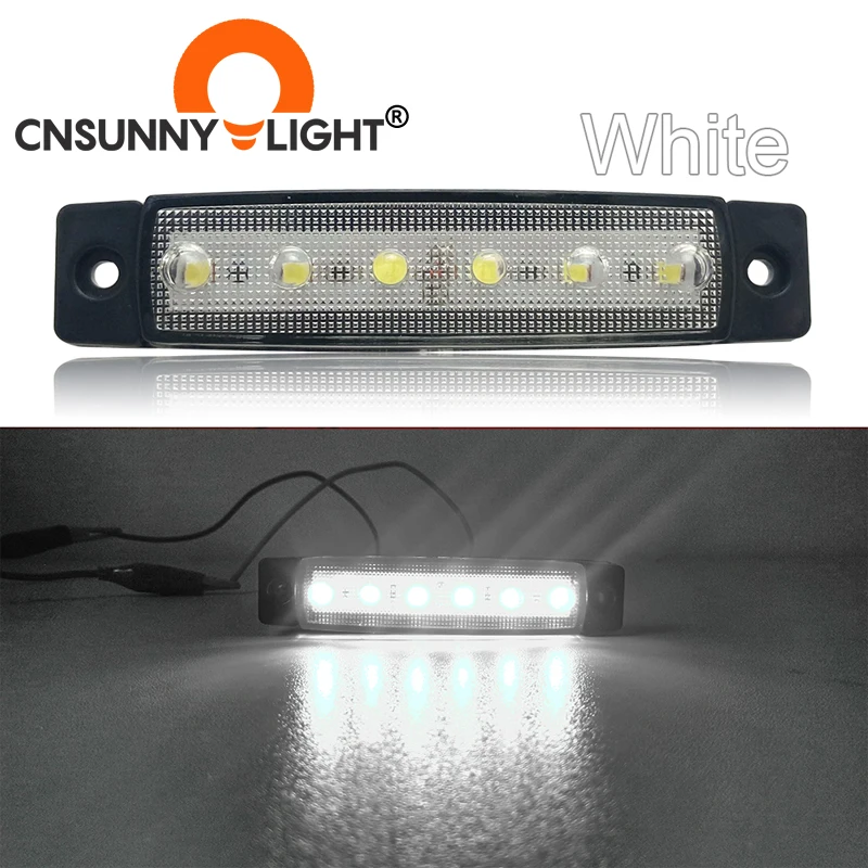 OEM Focos Led Lampadas Auto Lighting System 6W 6 Led Side Marker Lamp Luz Emergencia Coche Luc Led Warning Voitur Truck Lights