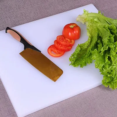 Direct wholesale good quality anti slip and anti mold cutting board PE non-poisonous chopping board for kitchen