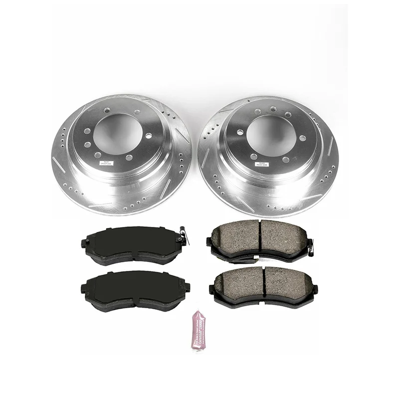 U.S.top rated 43206VC200 D1959 POWERSTOP Rear Brake Kit Pad and Disc Brake System Assembly K6767 for NISSAN PATROL GR