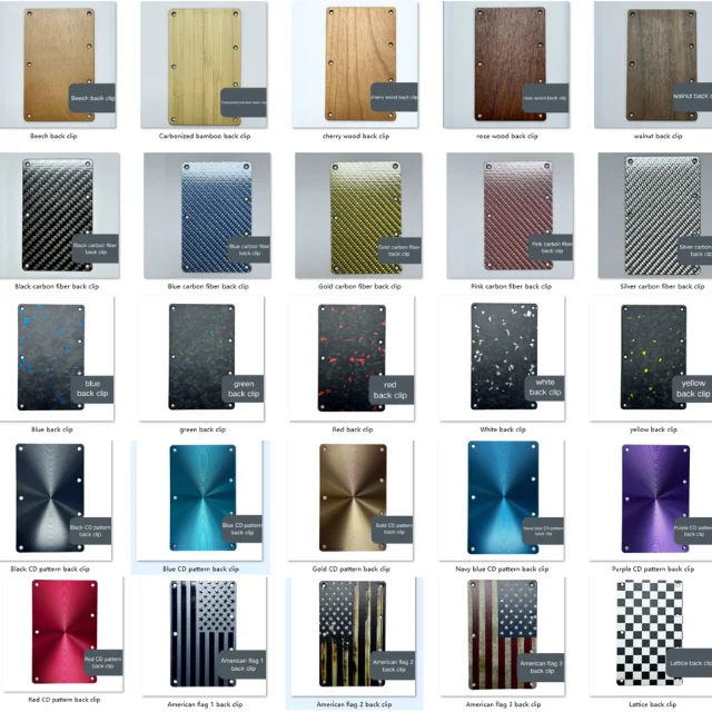 Подгонянный цвет и логотип RFID блокирующий MRF-05 Алюминиевый металлический кошелек минималистичный держатель для кредитных карт с зажимом