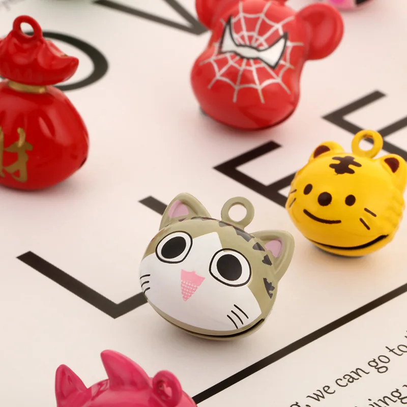 Wholesale Pet Collar Pendant Copper Bell Cartoon Animal Pendant Decorative Bell