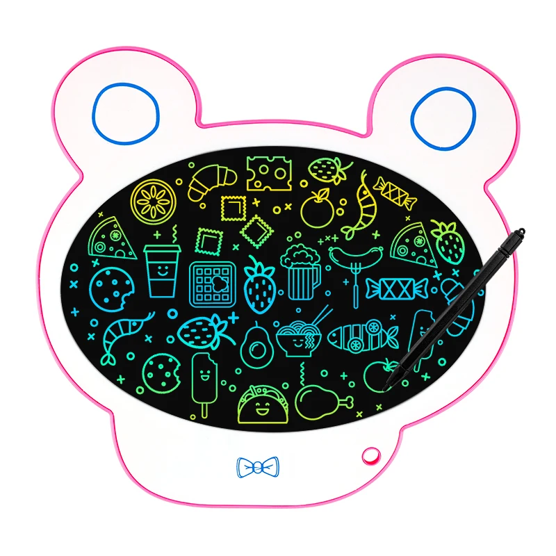 High Quality Lcd Writing Board 10.7 Inch Cartoon Bear Shape Children Paperless Notepad Kids Digital Electronic Drawing Boards