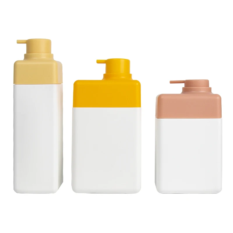 square custom Hdpe 260ml 360ml dishwashing liquid bottle laundry detergent packaging garrafa para detergente