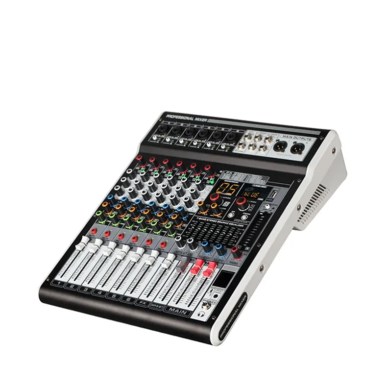 ST-6P Professional audio power mixer console USB 6-channel B&T Studio Audio Mixer Sound Mixing professional mixer