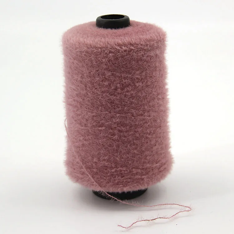 Soft imitate mink yarn feather yarn eyelash yarn for knitting