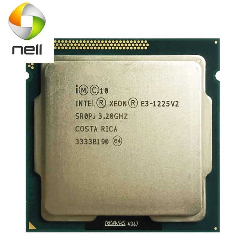 Intel Ксеон E3-1225 V2 3 2 ГГц E3 1225 Quad-Core E3-1225-V2 Quad-нить процессор 8 м 77 Вт LGA 1155 Испытано 100%
