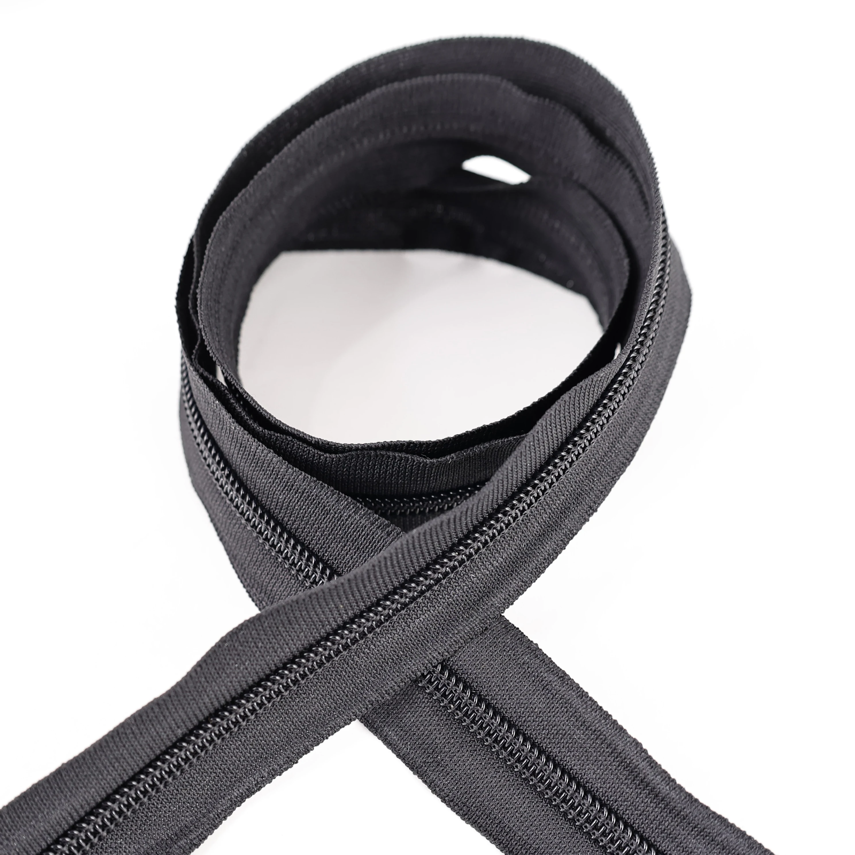 QLQ Newly Developed Elastic Zipper  Wholesale Quality Stretch Zip For Mosquito Net Shoes Elastic Stretch Zipper
