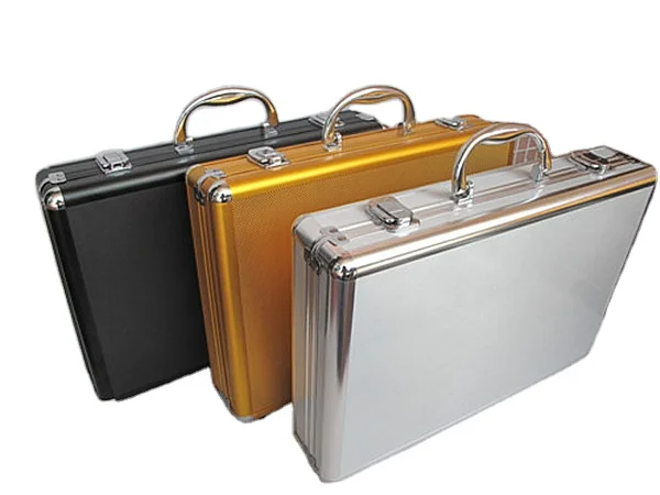 Professional custom luxurious golden custom attache case attache case