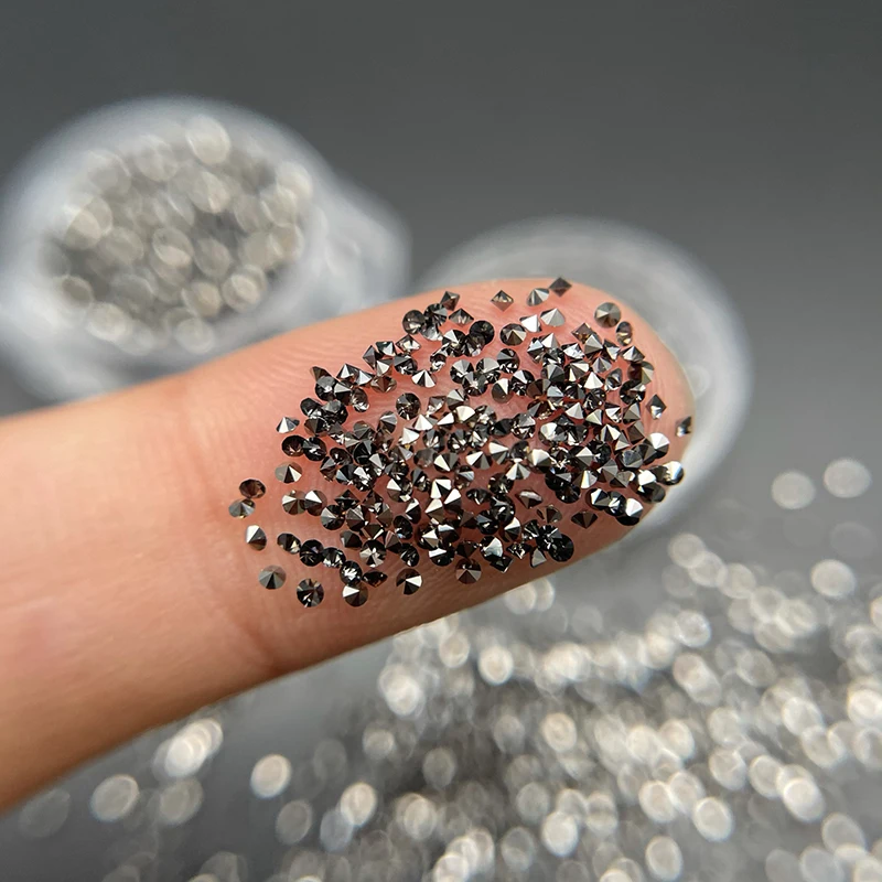 Tiny Nail Art Rhinestones 1.2mm Pointed Back Crystal Rhinestones For Clothes Garments