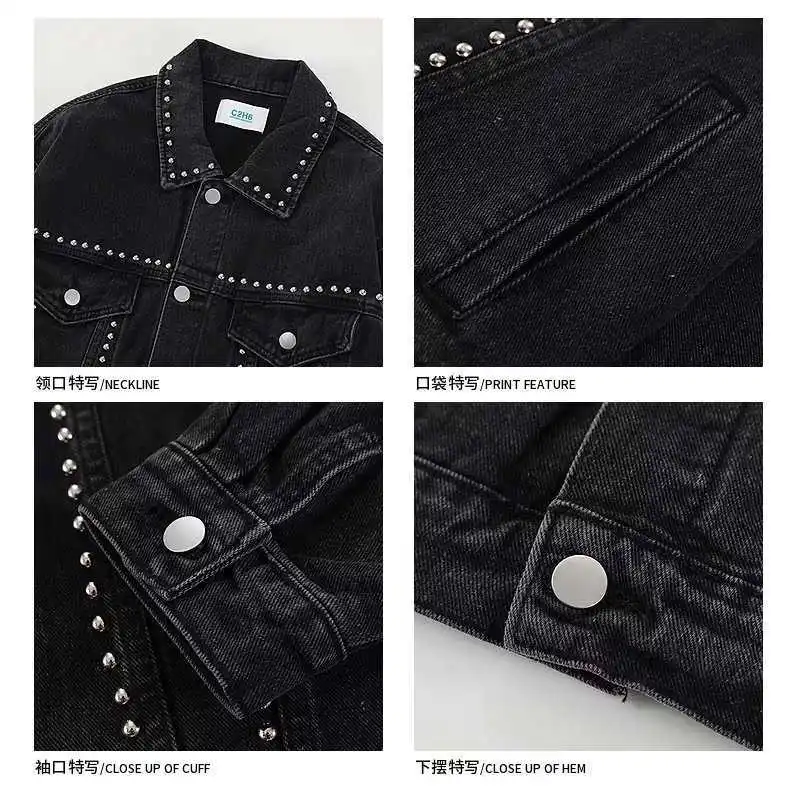 2022 Wholesale Custom Oem Mens Varisty Jackets Korean Style Slim Denims Vest Jacket For Men