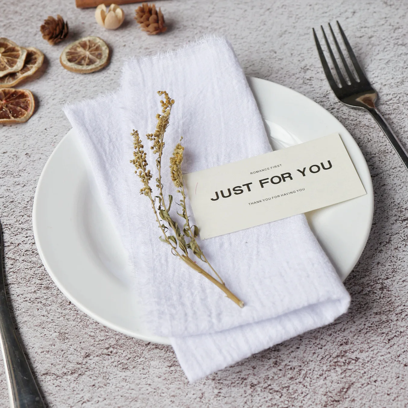 Custom Cotton Dinner Wedding Napkins Cloth Wholesale Modern Solid Color Parties Restaurant Cocktail Elegant Table Hand Towels
