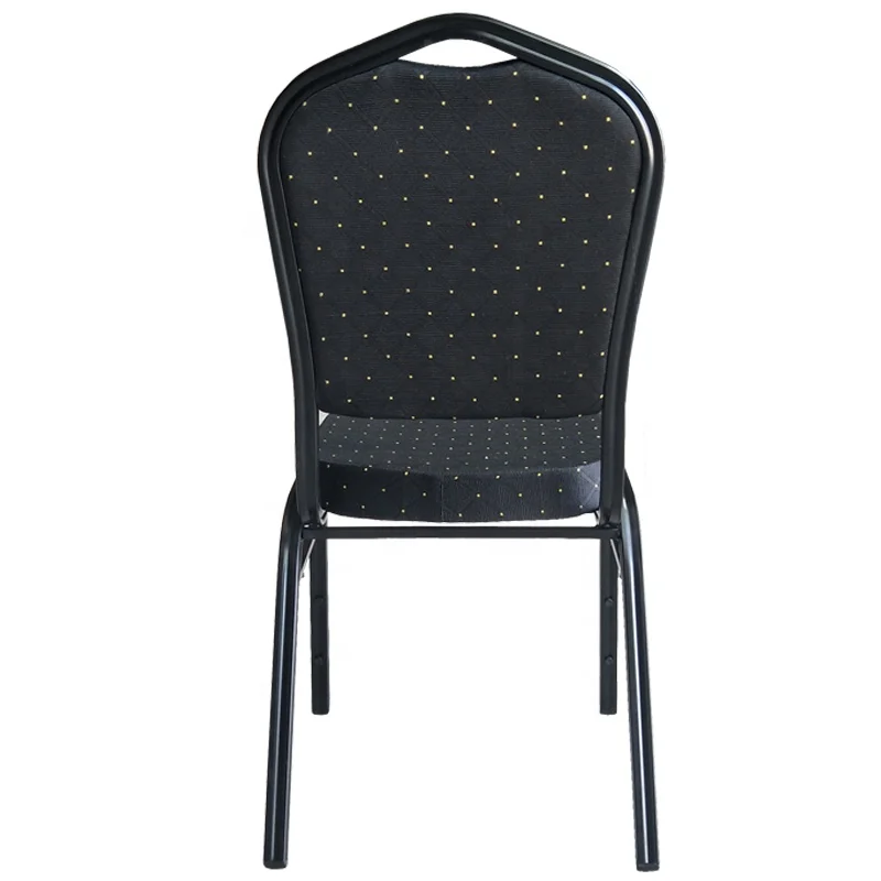 Wholesale Hotel Banquet Stacking Party Event Chair Metal Frame Fabric Seat Banquet Wedding Chairs
