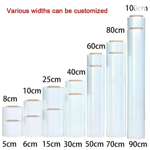 Factory Price Custom Pallet Film Lldpe 17 Mic Stretch Wrap Packaging Film Cast Stretch Films