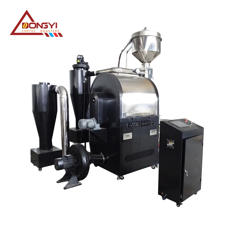 60KG Drum Commercial Hot Air Coffee Roasters Manufacturer Directly Sell
