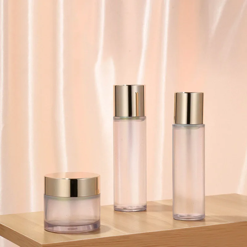 50g 100g 50ml 120ml 150ml  cover cosmetic packaging set skin care plastic tonner bottle set