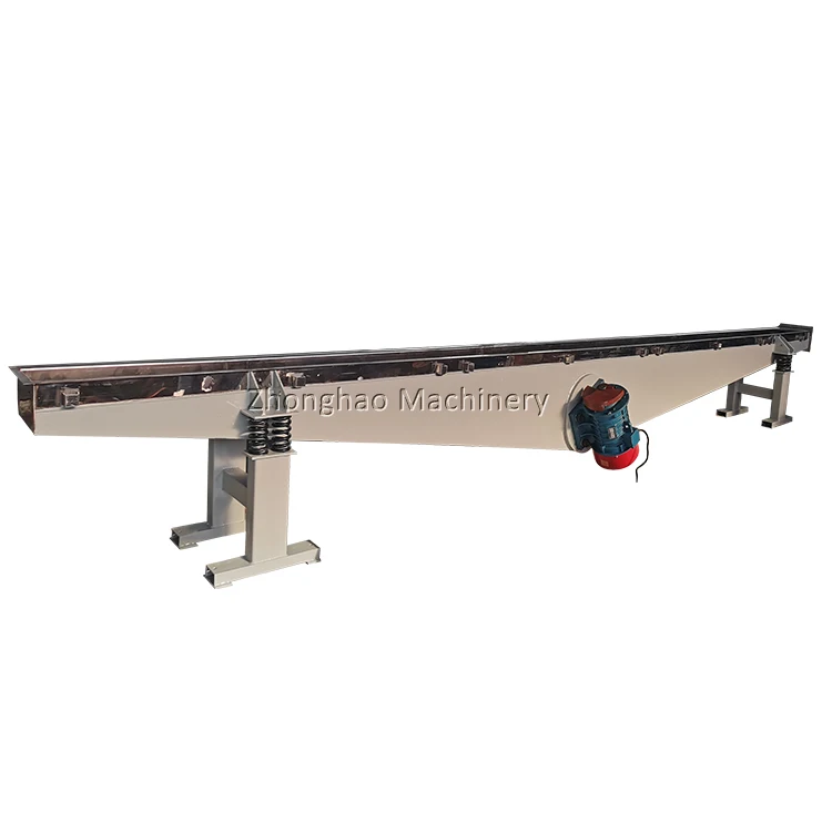 Food Grade Two Motor Vibrating Hopper Horizontal Vibration Conveyor Feeder