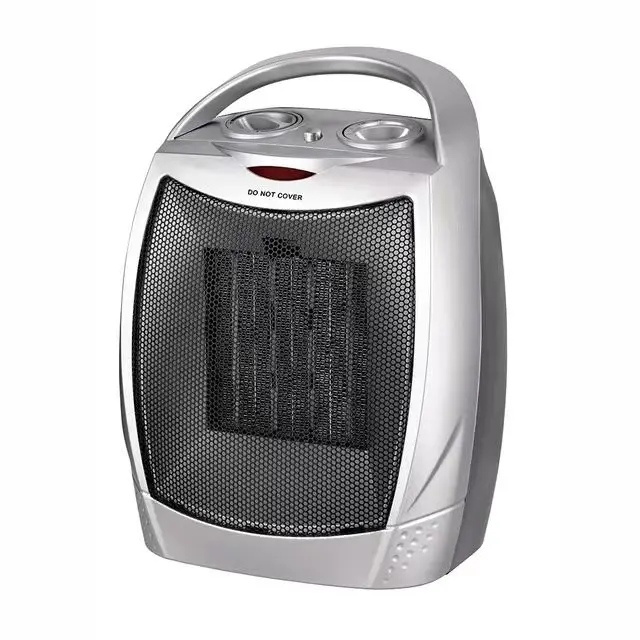 Portable Electric Space Heater with Thermostat, 1500W/750W Safe and Quiet Ceramic Heater Fan for Indoor Office Desk Use PTC-905