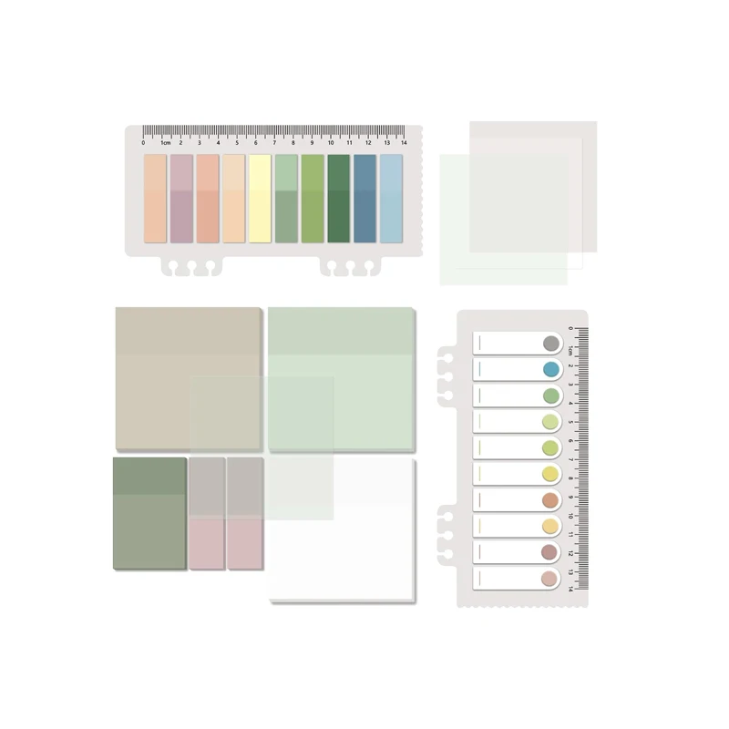 60 Colors Acceptable Custom Logo Convenient Page Markers Memo Pads Index Sticker Book Tabs Annotation Morandi Sticky Notes