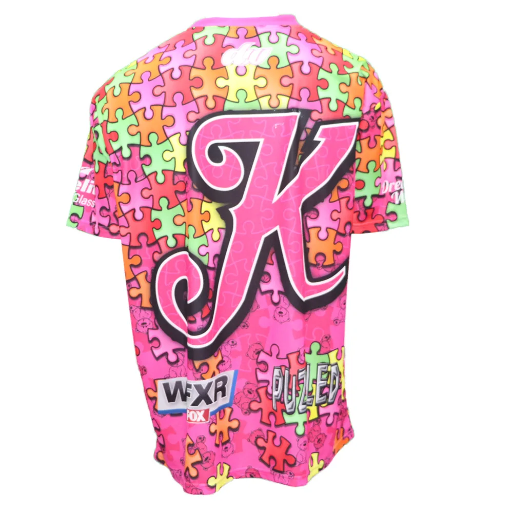 Изготовленный На Заказ аутизма стиль софтбол майки 100% полиэстер Софтбол спортивной команде одежда рубашки с коротким рукавом рубашки для мальчиков