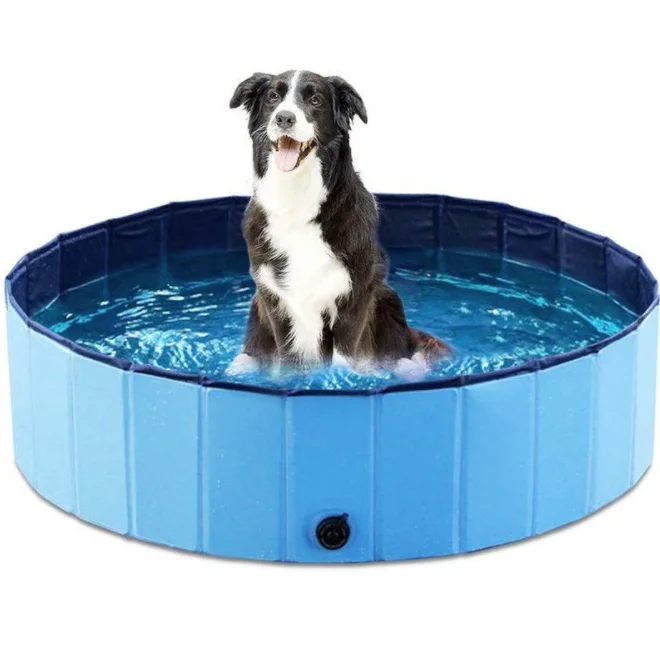 Portable Dog bathtub Pool Foldable Pet Swimming Pool Outdoor Collapsible Tub Kiddie Pool  For Dogs, Cats And Kids