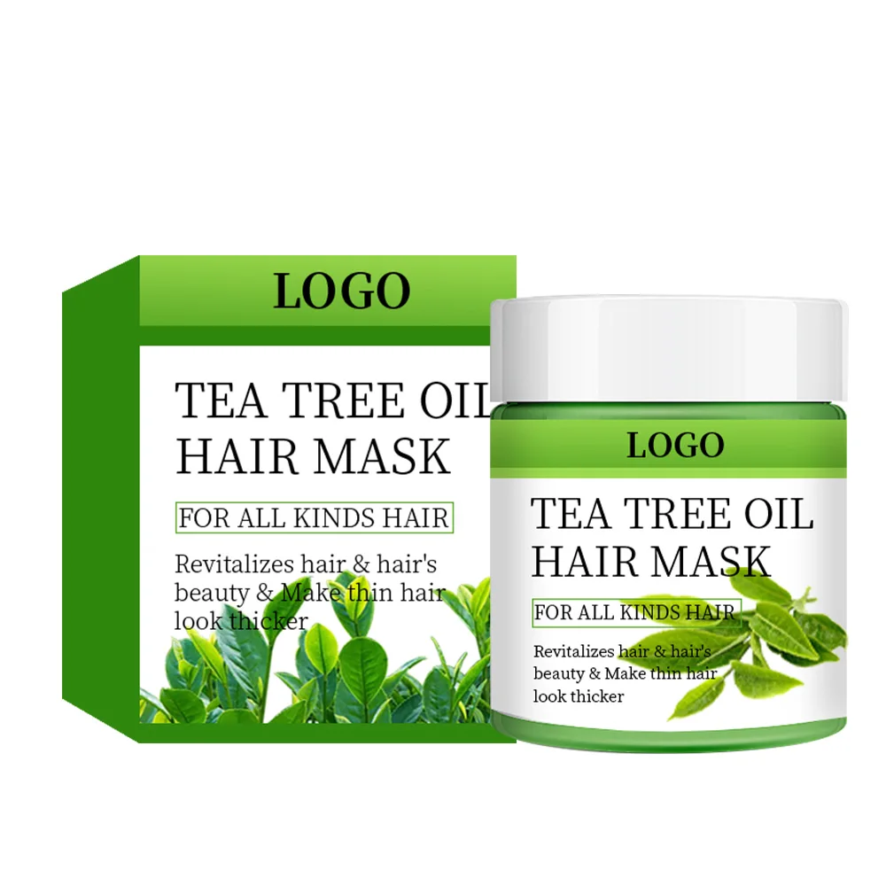 Hydrating Curly Hair Mask Tea Tree Essential Oil Collagen Sulphate And Paraffin Free Hair Repair Mask