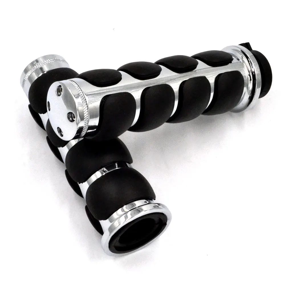 Motorcycle Hand Grips for Harley Davidson Choppers with Dual Cable Throttle Controls