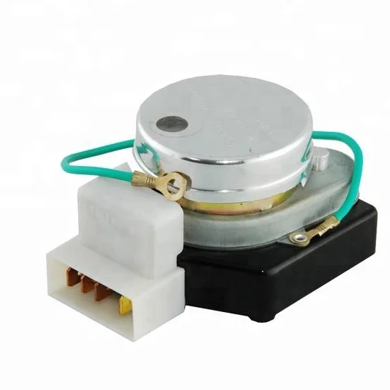 Бытовые детали холодильника из белого пластика, сборка, таймер разморозки холодильника