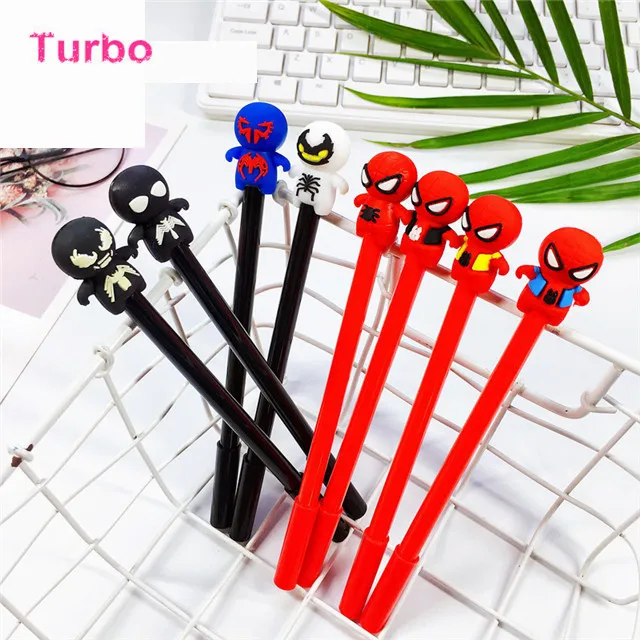 В наличии оптовая продажа офисная многофункциональная ручка с мультипликационным персонажем 2020 Популярные Простые кавайные гелевые ручки с черными чернилами бесплатный образец