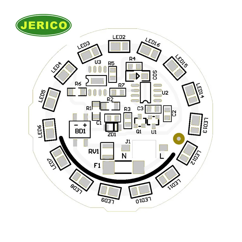 Good Price Lamp Ceiling Lighting LED Bulb Circuit Board with Diodes Assembly PCBA Supplier in Shenzhen