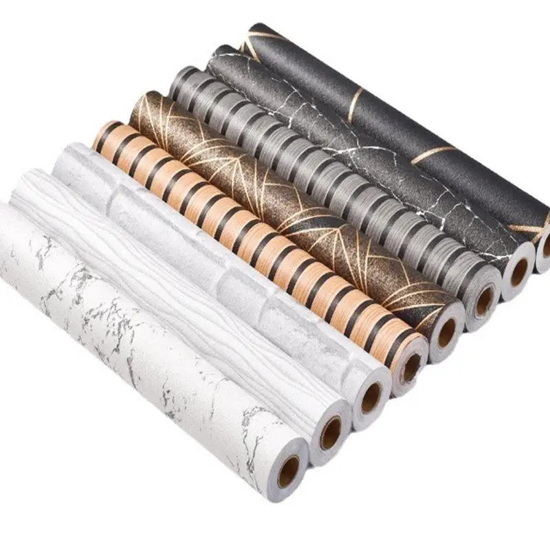 High quality Kitchen Table Cabinet Wall Paper Home Decor Refurbished Wallpaper Self Adhesive Waterproof Wall Sticker