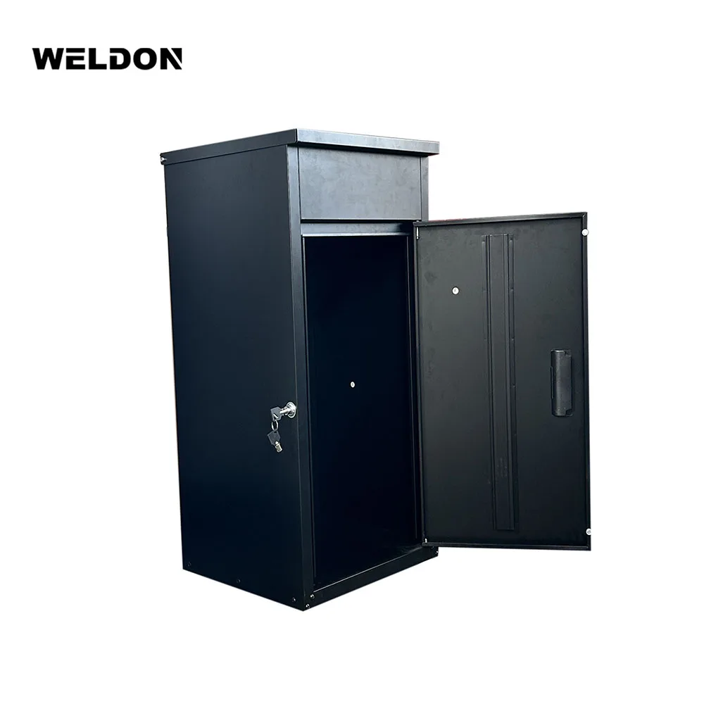 Custom Smart Secure Knocked Down Packaging Outdoor Post Delivery Box Mail Letterbox Outdoor Parcel Drop Box