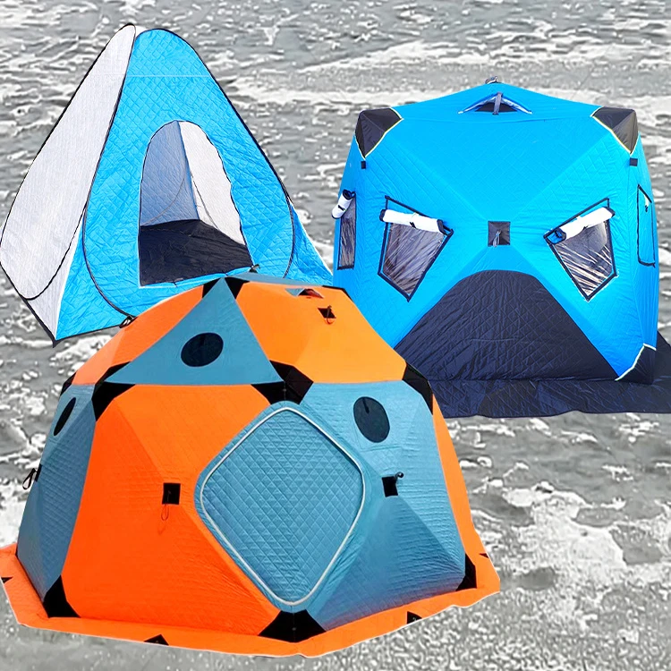 T010 Thickened outdoor camping dome pop-up winter insulated tent for ice fishing