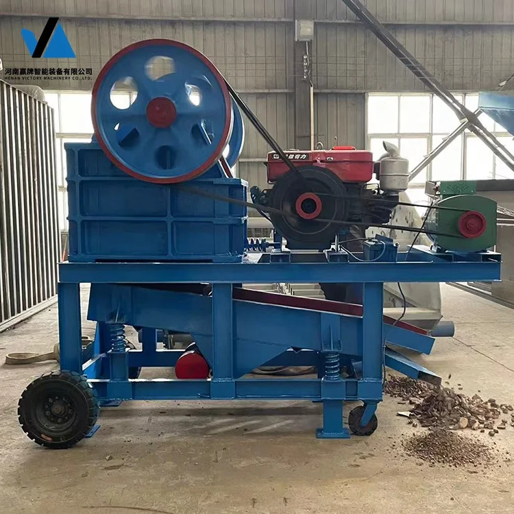 Small Mobile Mini Mobile Jaw Crusher Machine High Quality Diesel Engine Stone Stone Crusher Machine Price in Turkey for Sale