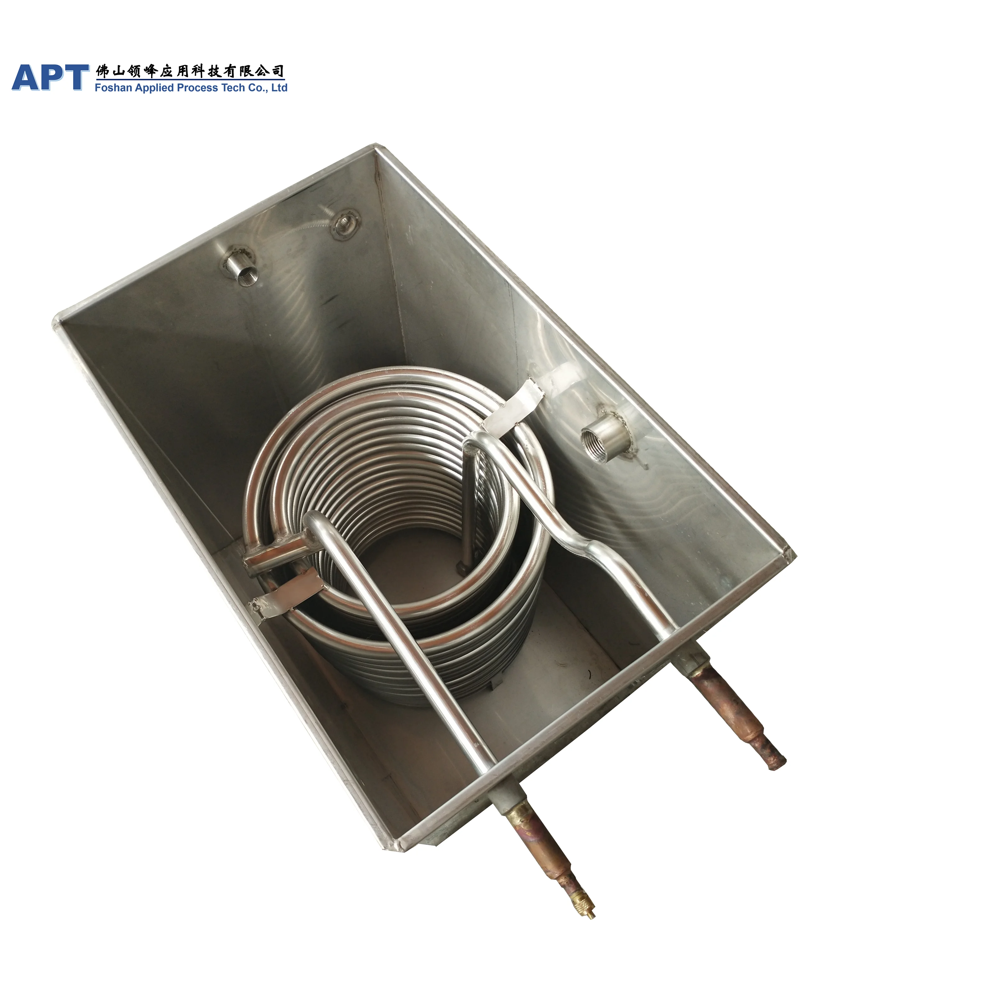 
Double system 5+5HP Manufacturer industrial stainless steel water tank heat exchanger for Laser Chiller 