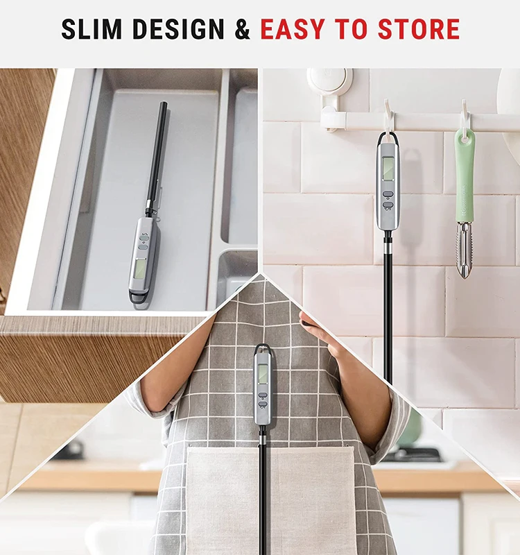 Portable Meat microwave thermometer wireless probe candy food kitchen cooking thermometer