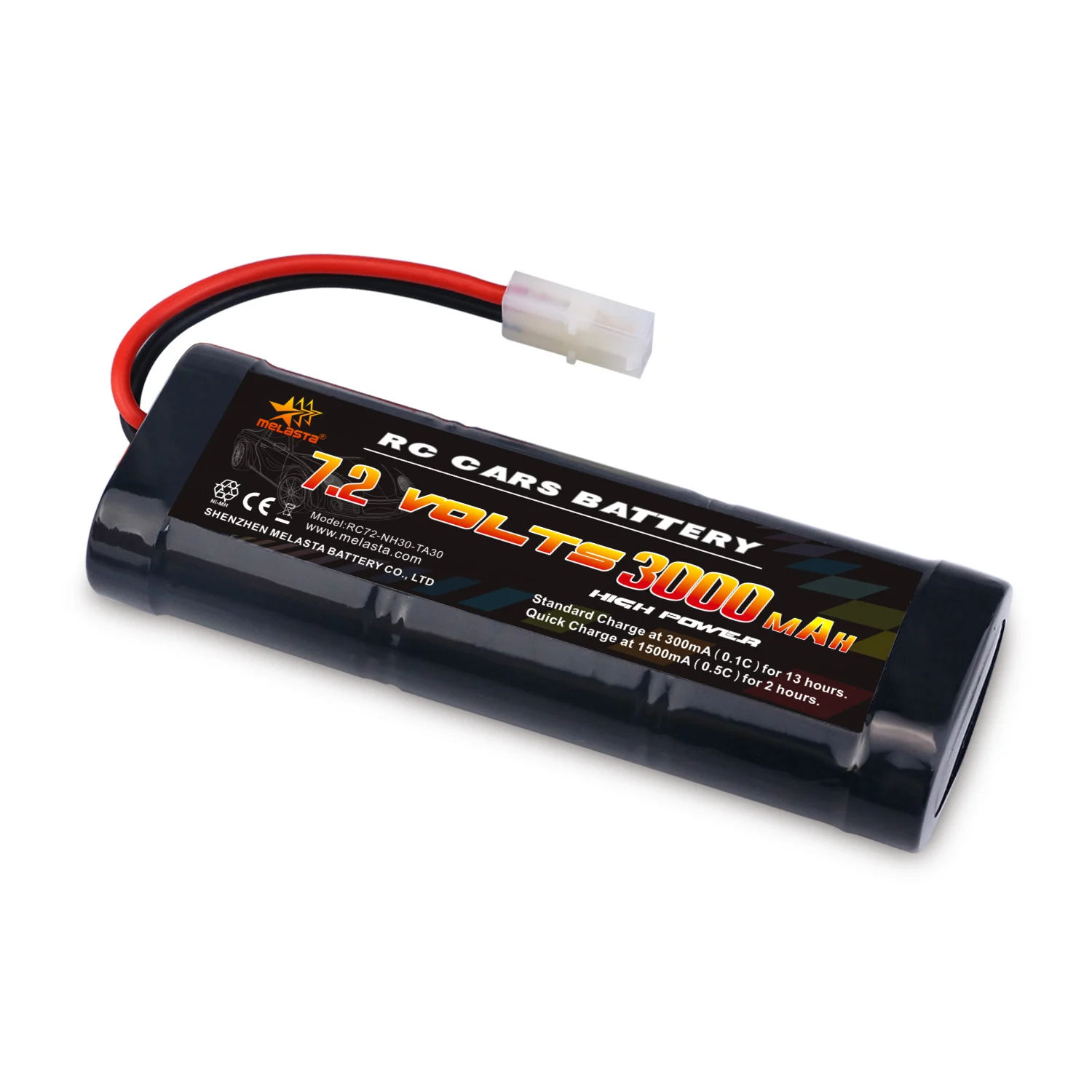 Melasta High Power 6s 7.2v 3000mah Toy Nimh Battery Rc Battery With Tamiya Discharge Connector For Rc Racing Cars Trucks