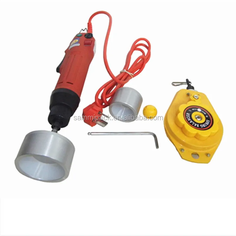 Manual machine to tighten cap screw sprayer plastic bottle disinfectant hand