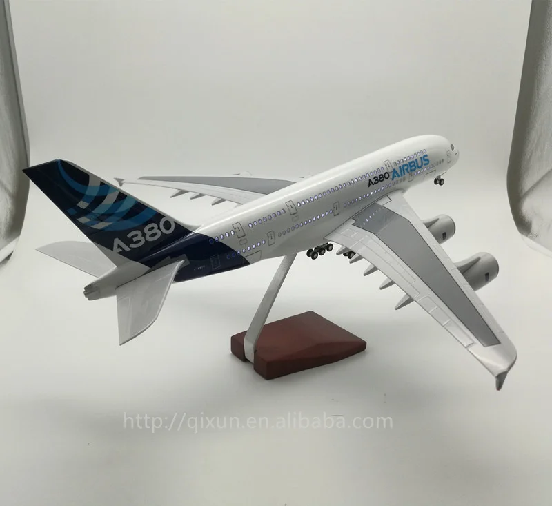Resin Material Large Scale 1:200 37cm A380 Airbus Prototype Model Airplane Aircraft A380