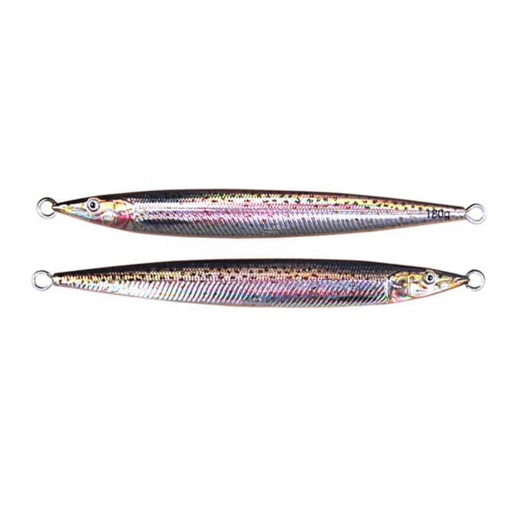 150g 180g Bass Luminous Fishing Slow Jigs With Assist Hooks Metal Jig Offshore Jigging Lures